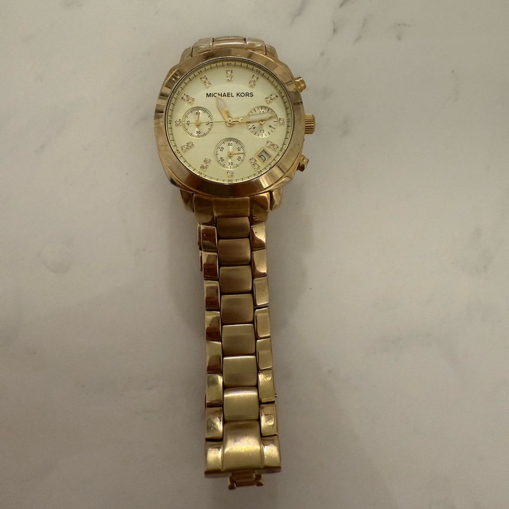 MK gold watch
